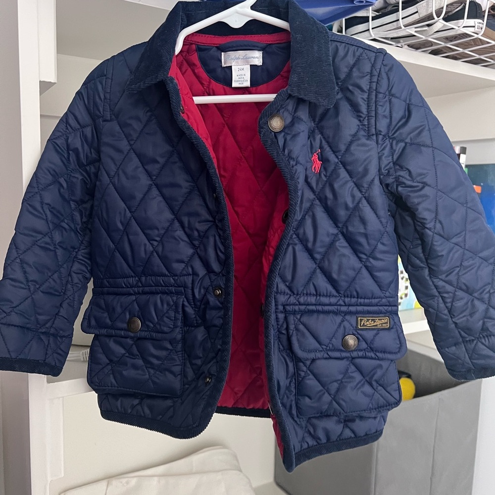 Ralph Lauren Navy Quilted Jacket